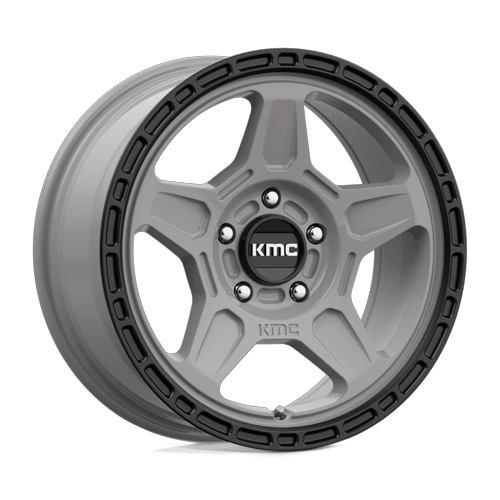 KMC KM721 ALPINE SATIN GRAY W/ BLACK LIP