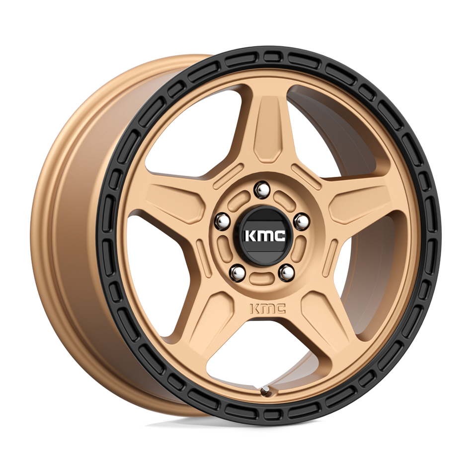 KMC KM721 ALPINE Matte Bronze With Black Lip Wheel