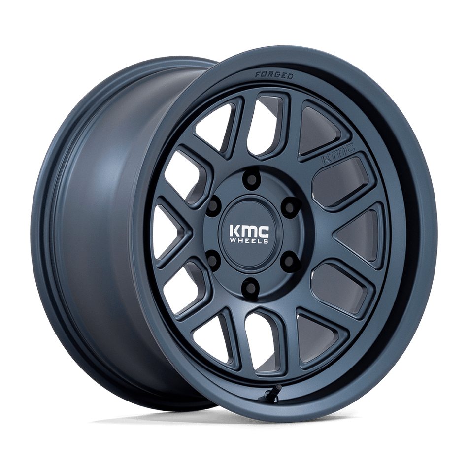 KMC KM446 MESA FORGED MONOBLOCK Metallic Blue Wheel