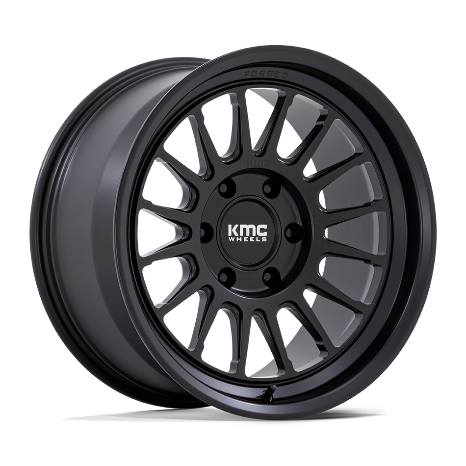 KMC KM447 IMPACT FORGED MONOBLOCK Satin Black Wheel