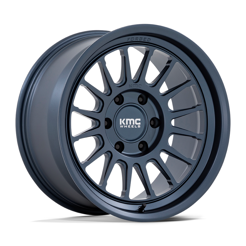 KMC KM447 IMPACT FORGED MONOBLOCK Metallic Blue Wheel