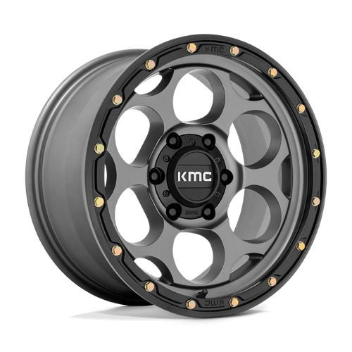 KMC KM541 DIRTY HARRY SATIN GRAY W/ BLACK LIP