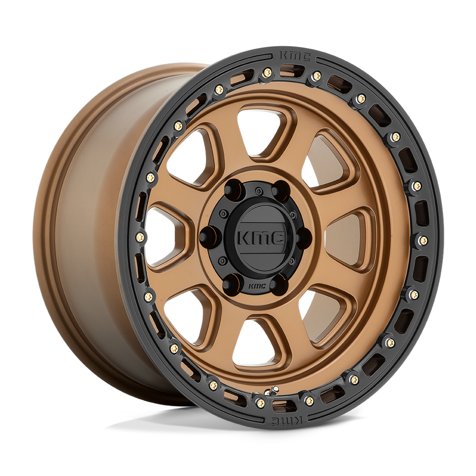 KMC KM548 CHASE Matte Bronze With Black Lip Wheel