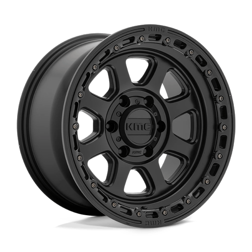 KMC KM548 CHASE SATIN BLACK W/ GLOSS BLACK LIP