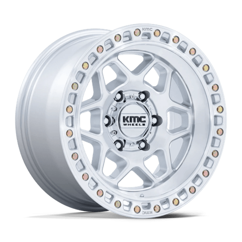 KMC KM553 TORX GLOSS SILVER W/ MACHINED FACE
