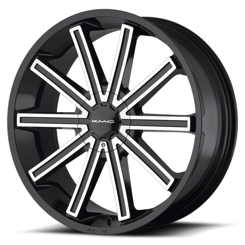KMC KM681 NERVE GLOSS BLACK MACHINED