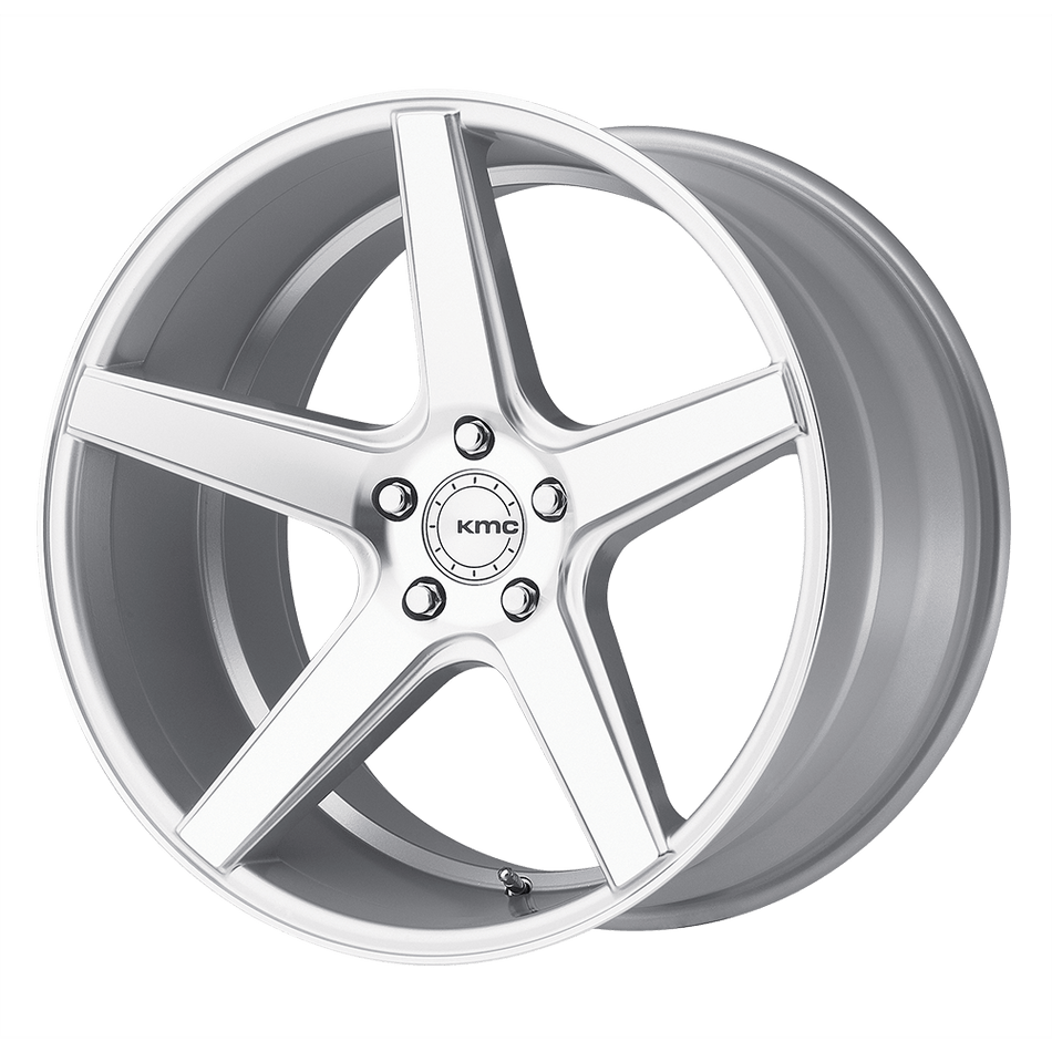 KMC KM685 DISTRICT Silver Machined Wheel