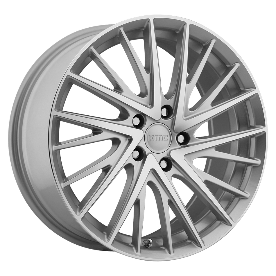 KMC KM697 NEWTON Silver Machined Wheel