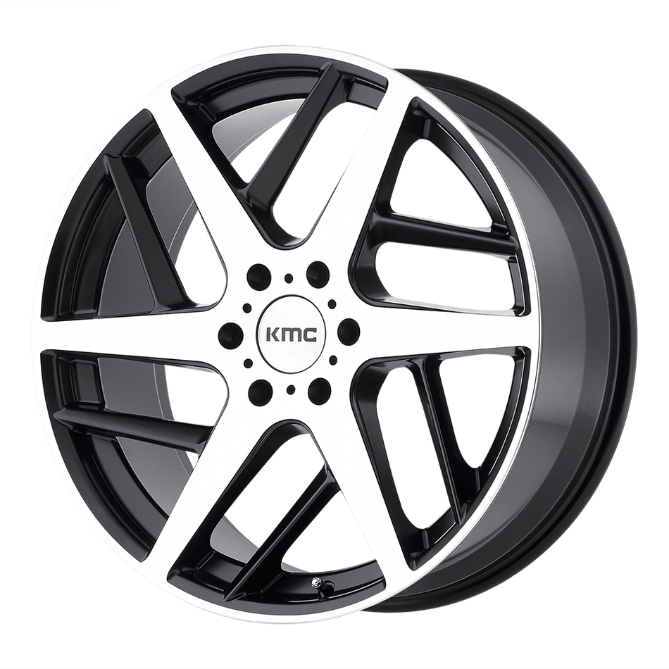 KMC KM699 TWO FACE Satin Black With Machined Face Wheel