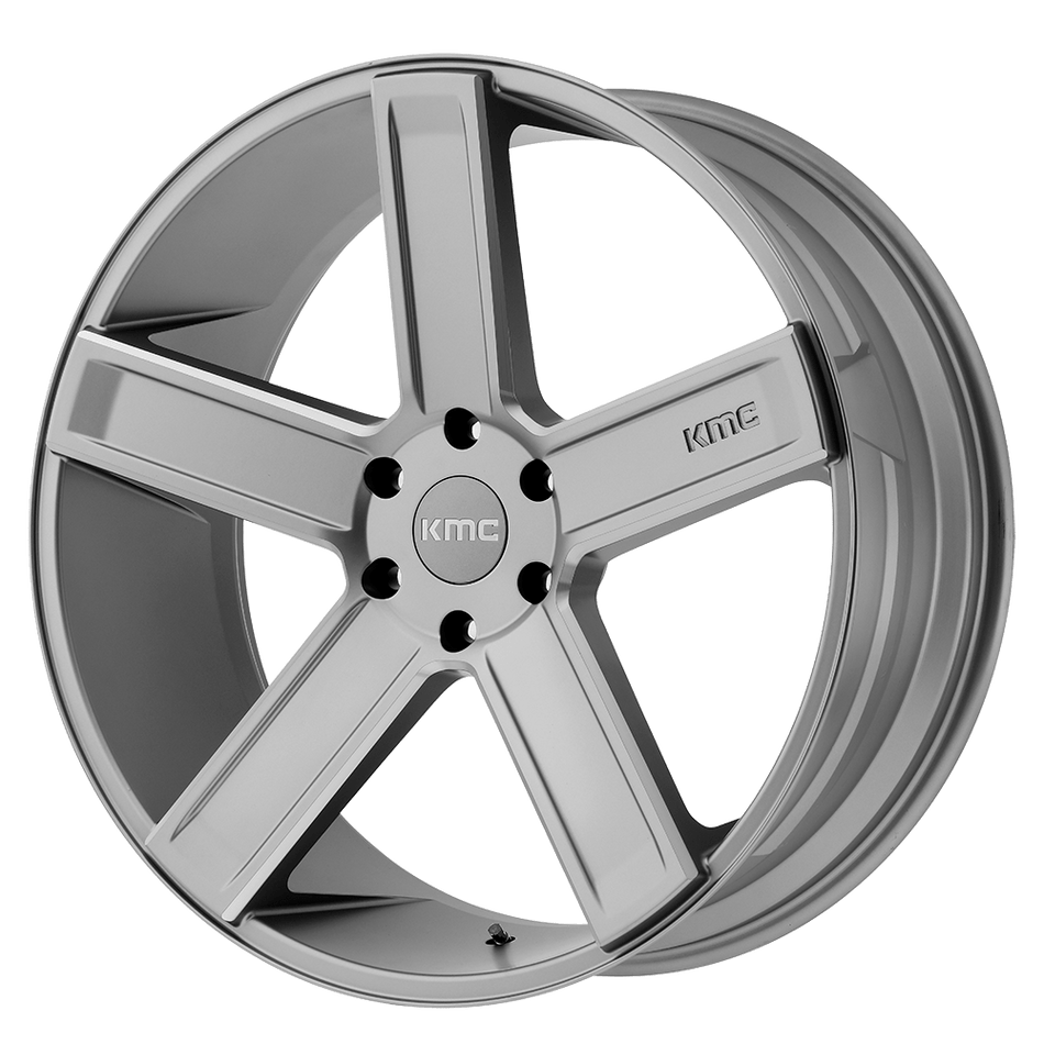 KMC KM702 DUECE Satin Gray Milled Wheel