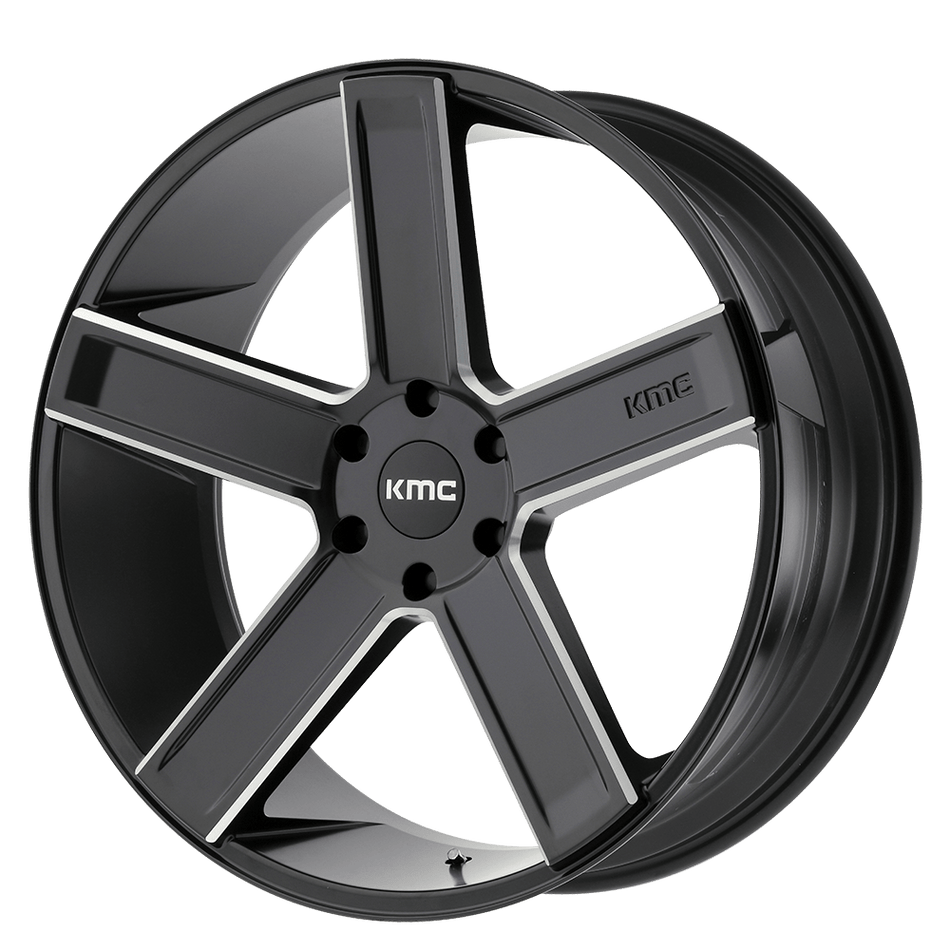 KMC KM702 DUECE Satin Black Milled Wheel