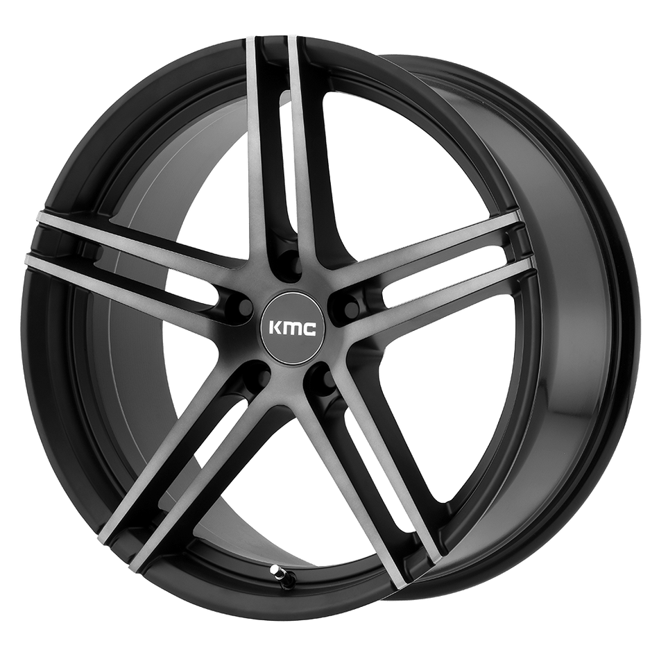 KMC KM703 MONOPHONIC Satin Black Titanium Black Face Wheel