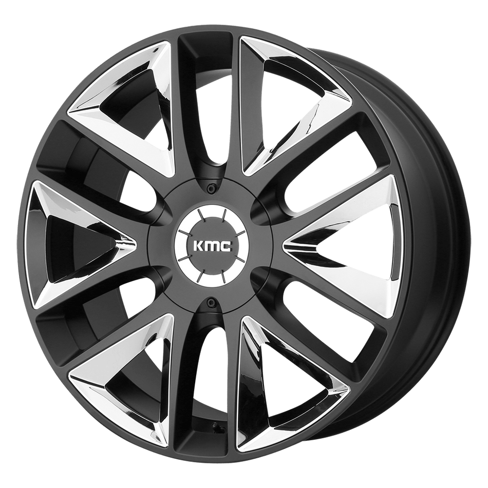 KMC KM710 TAKEDOWN Satin Black Chrome Inserts Wheel