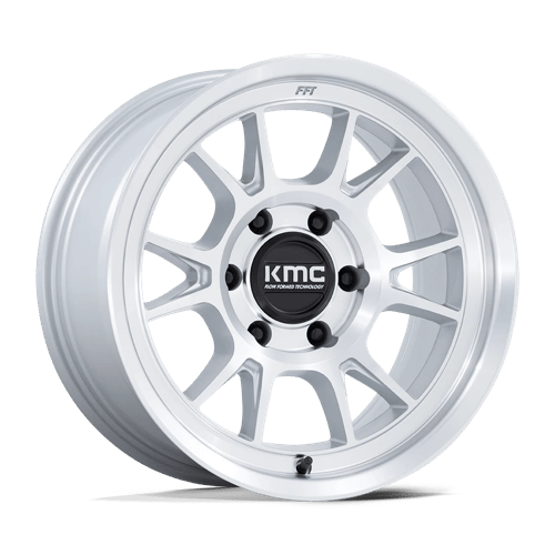 KMC KM729 RANGE GLOSS SILVER W/ MACHINED FACE