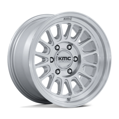 KMC KM733 IMPACT FFT GLOSS SILVER W/ MACHINED FACE