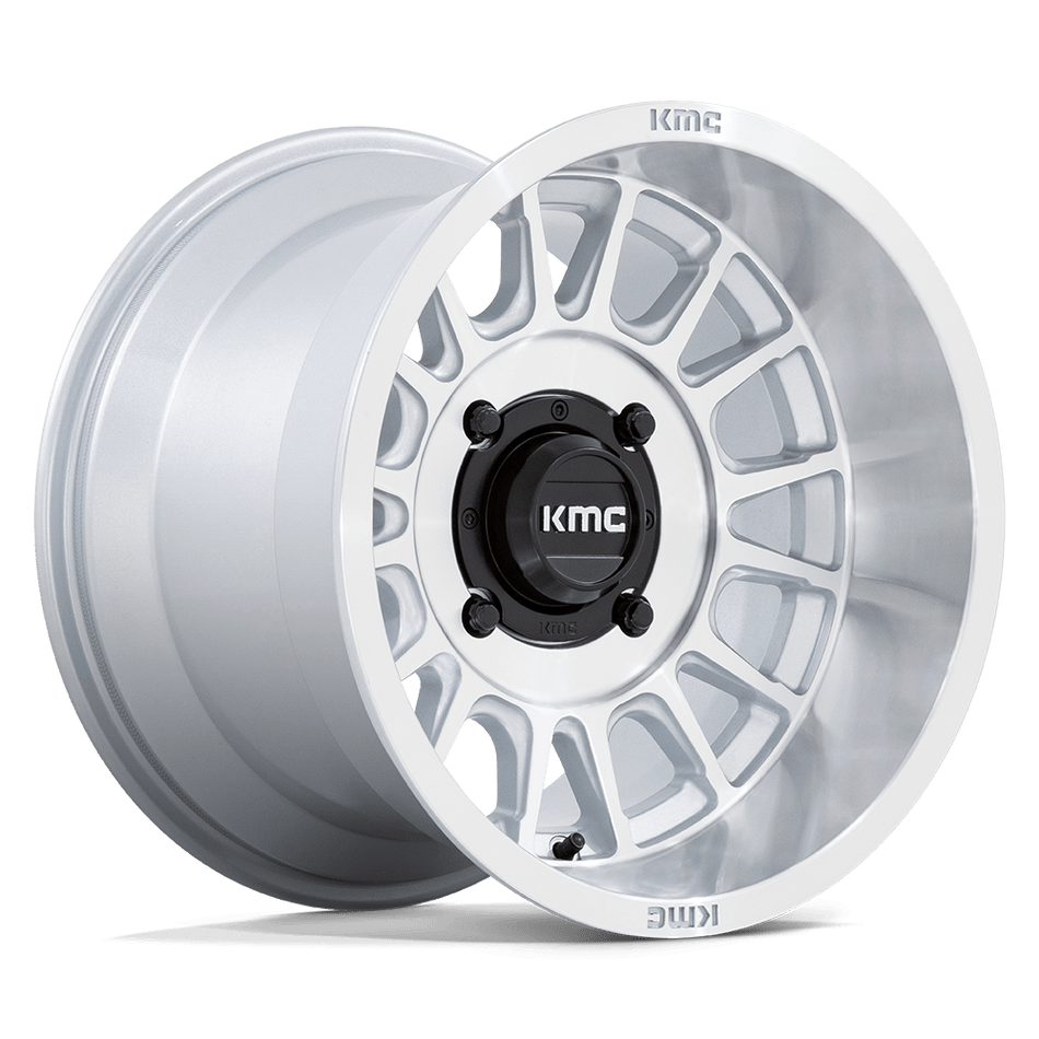 KMC Powersports KS138 IMPACT UTV Silver With Machined Face Wheel