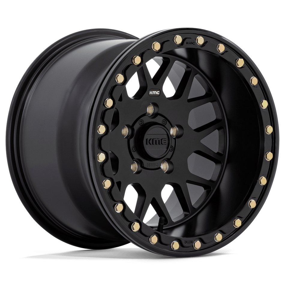 KMC Powersports KS235 GRENADE BEADLOCK Satin Black Wheel