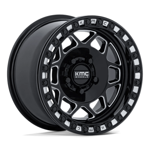 KMC Powersports KS241 TORX UTV BEADLOCK GLOSS BLACK MILLED