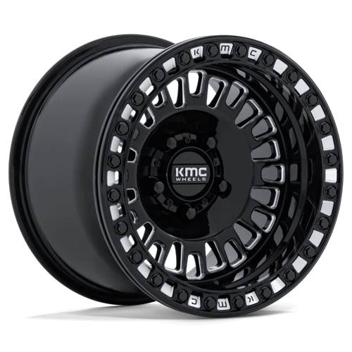 KMC Powersports KS242 AZTEC UTV BEADLOCK GLOSS BLACK MILLED