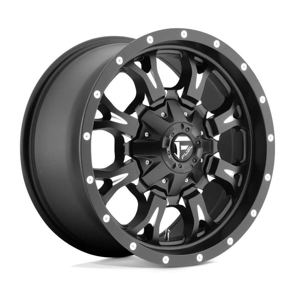Fuel 1PC D517 KRANK Matte Black Milled Wheel