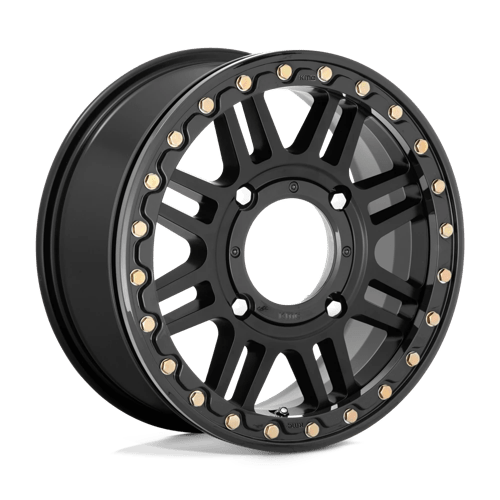 KMC Powersports KS242 AZTEC UTV BEADLOCK SATIN BLACK W/ GLOSS BLACK RING