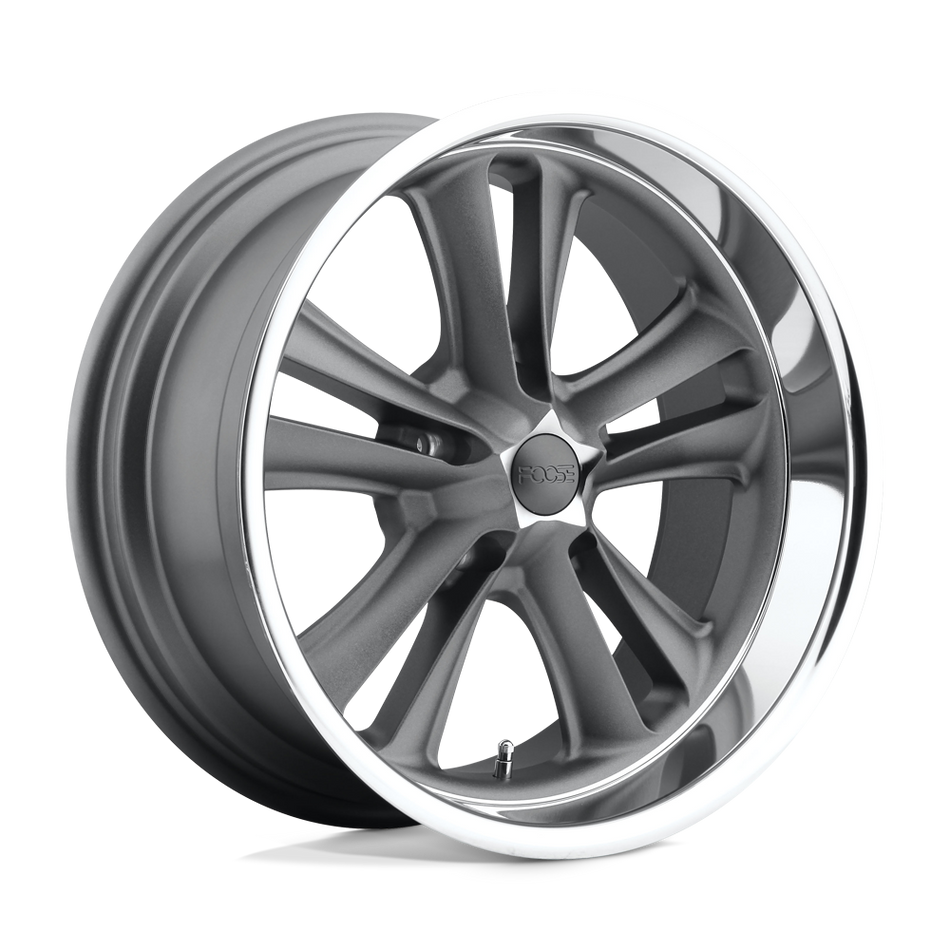 Foose 1PC F099 KNUCKLE Matte Gun Metal Machined Wheel