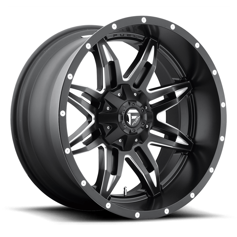 Fuel 1PC D567 LETHAL Matte Black Milled Wheel