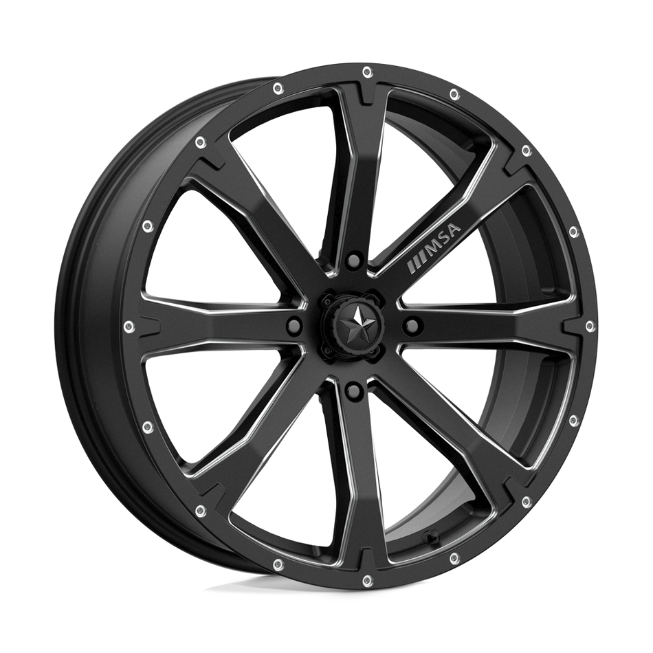 MSA Offroad Wheels M42 BOUNTY Satin Black Milled Wheel