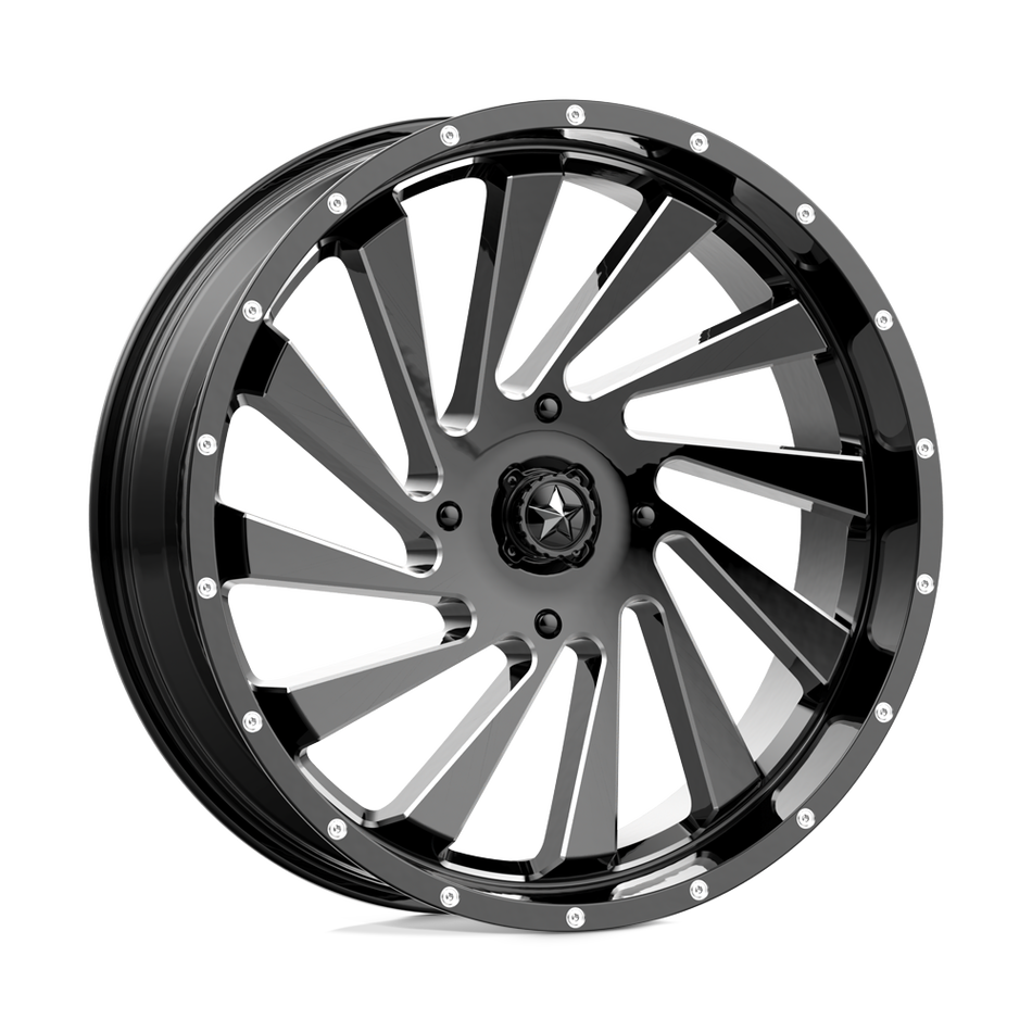 MSA Offroad Wheels M46 BLADE Gloss Black Milled Wheel