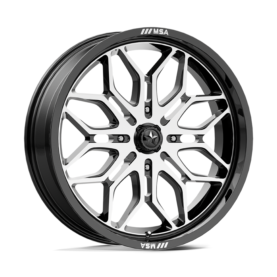 MSA Offroad Wheels M47 SNIPER Gloss Black Machined Wheel