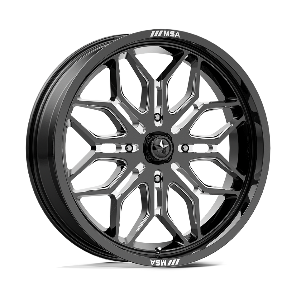MSA Offroad Wheels M47 SNIPER Gloss Black Milled Wheel