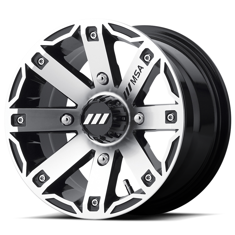 MSA Offroad Wheels M27 RAGE Machined Gloss Black Wheel