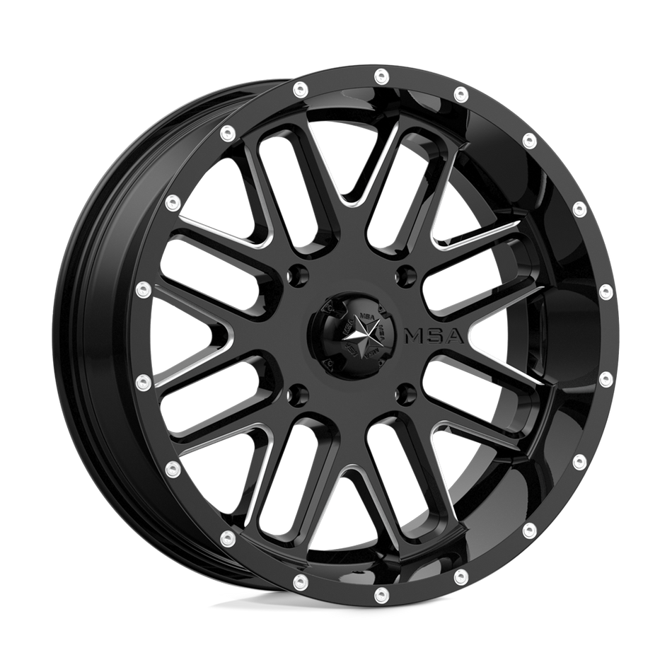 MSA Offroad Wheels M35 BANDIT Gloss Black Milled Wheel