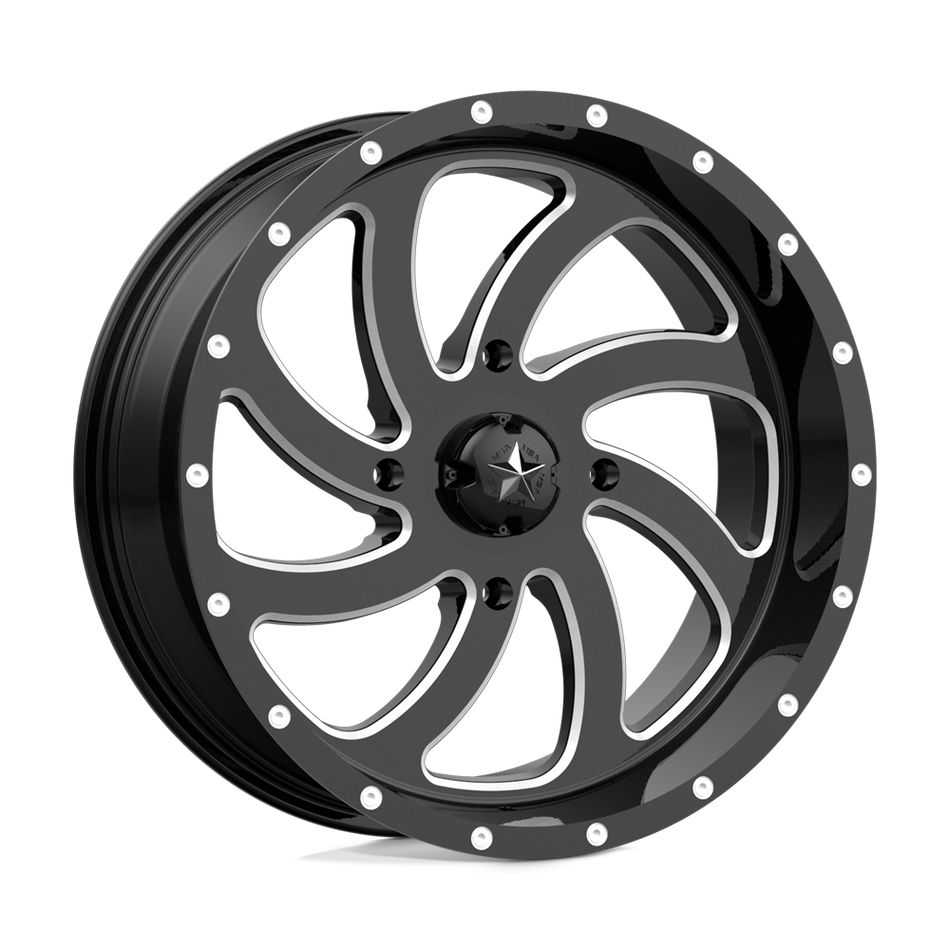 MSA Offroad Wheels M36 SWITCH Gloss Black Milled Wheel