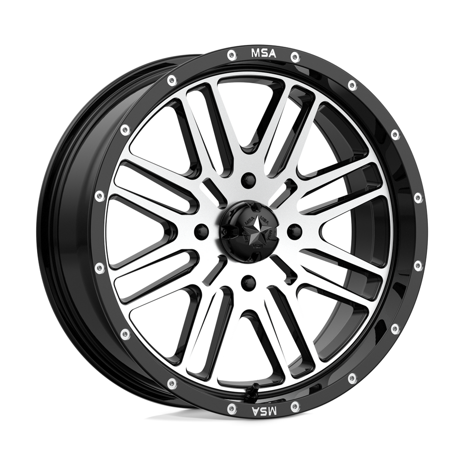 MSA Offroad Wheels M38 BRUTE Gloss Black Machined Wheel