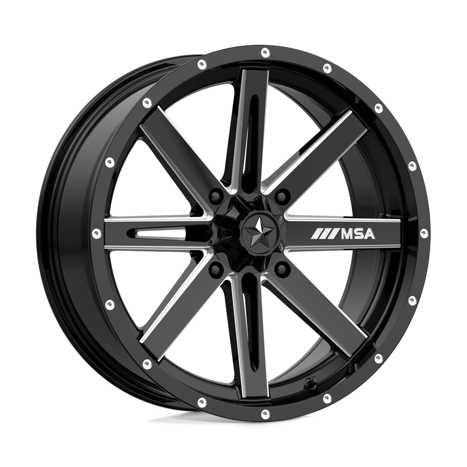 MSA Offroad Wheels M41 BOXER Gloss Black Milled Wheel