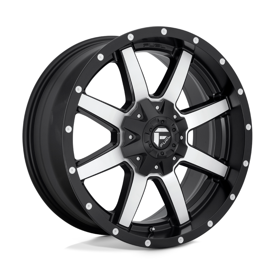 Fuel 1PC D537 MAVERICK Matte Black Machined Wheel