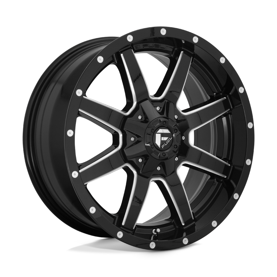 Fuel 1PC D610 MAVERICK Gloss Black Milled Wheel