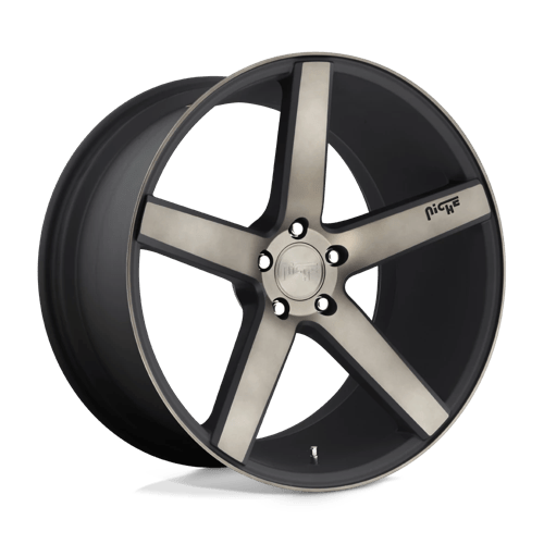 Niche 1PC M134 MILAN MATTE BLACK MACHINED W/ DOUBLE DARK TINT