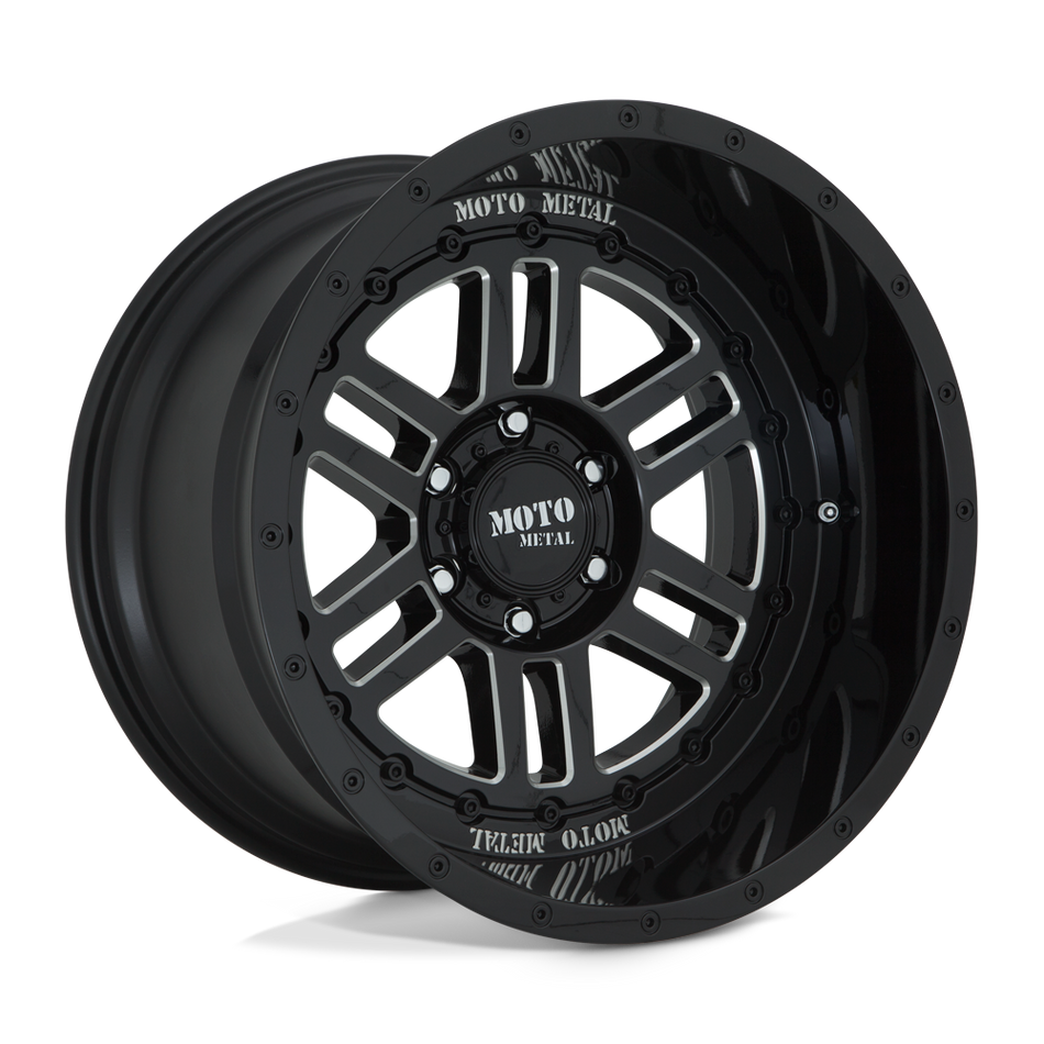 Moto Metal MO800 DEEP SIX Gloss Black Milled Wheel
