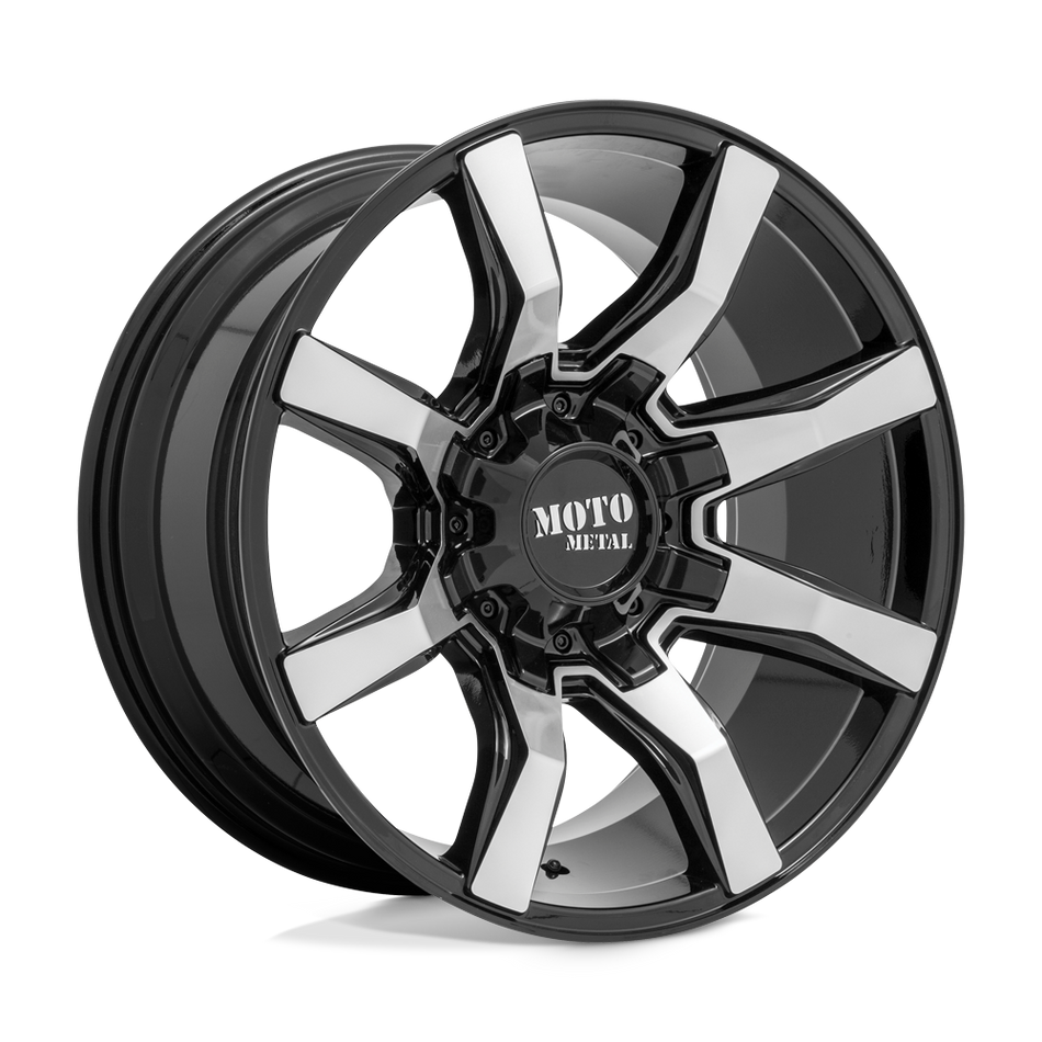 Moto Metal MO804 SPIDER Gloss Black Machined Wheel