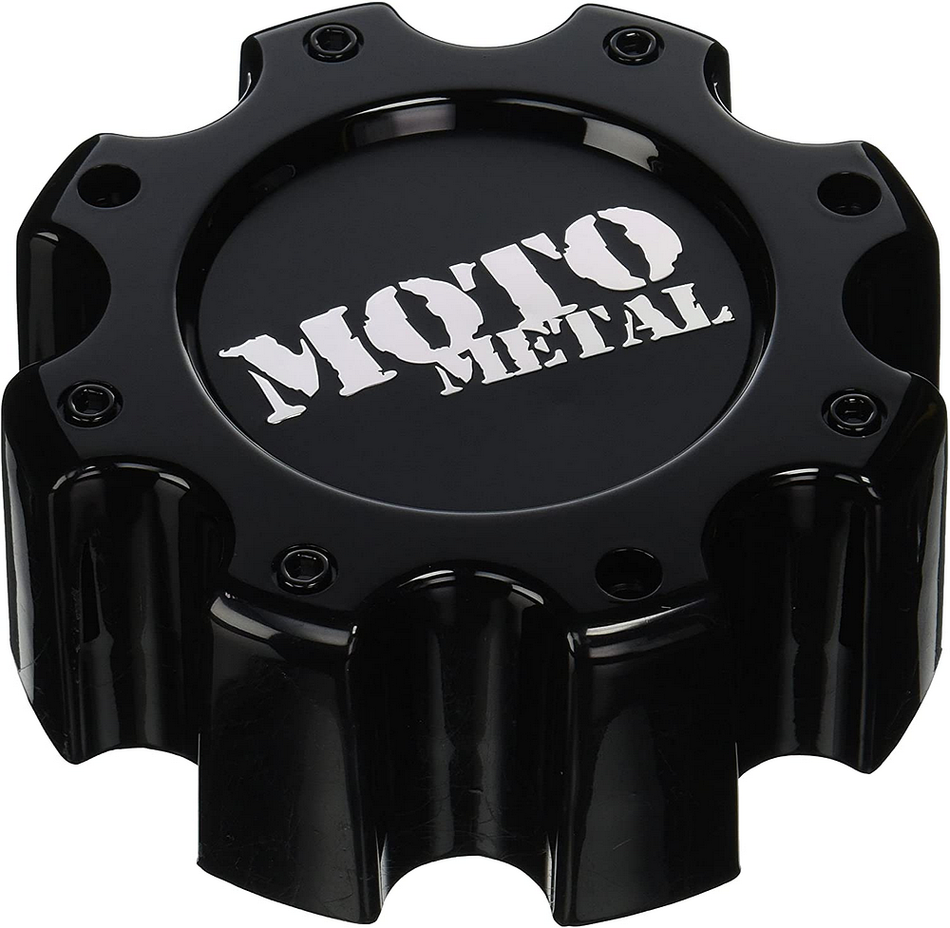 MOTO METAL CAP GLOSS BLACK 8 LUG