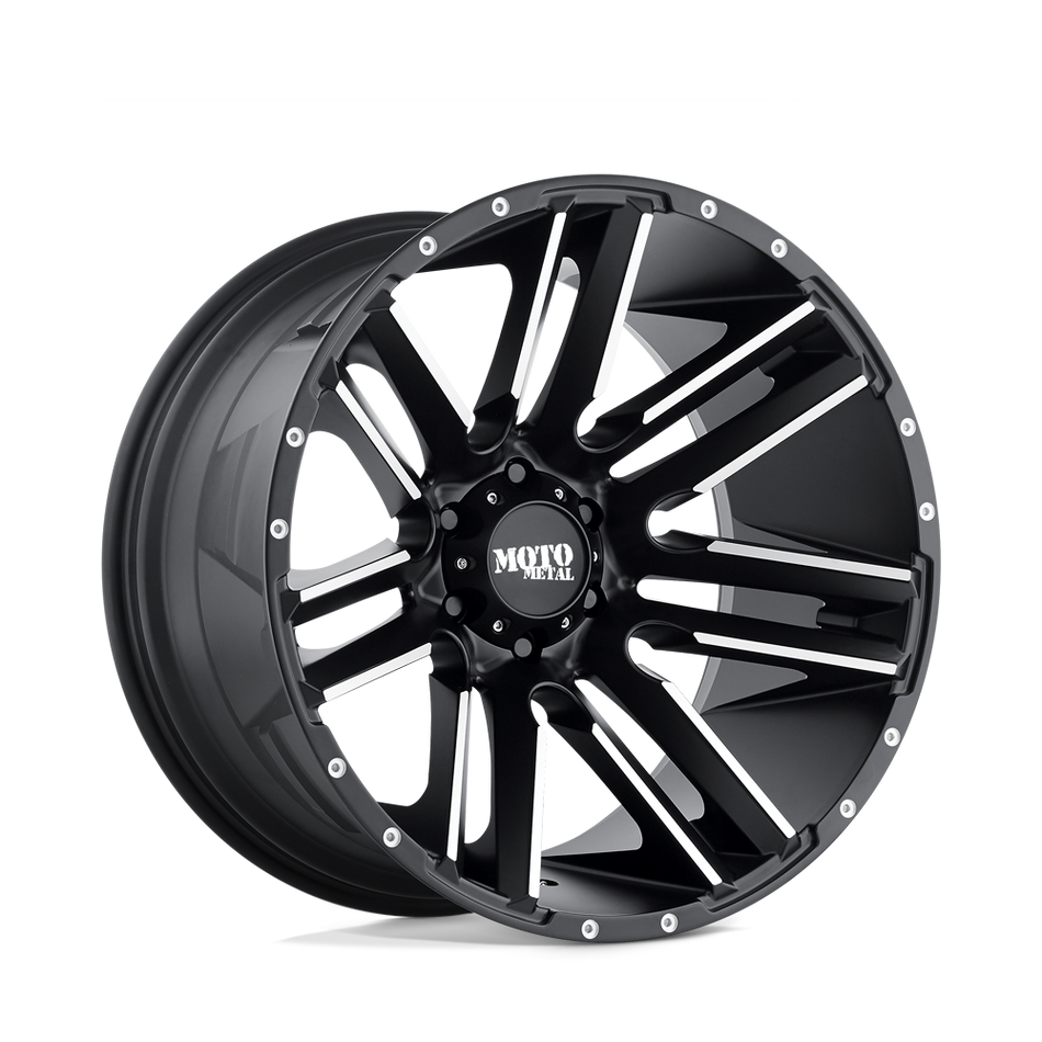 Moto Metal MO978 RAZOR Satin Black Machined Wheel
