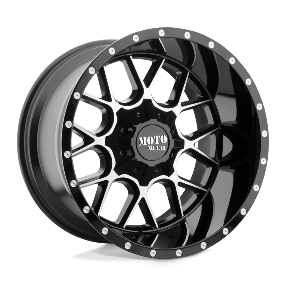 Moto Metal MO986 SIEGE Gloss Black Machined Wheel