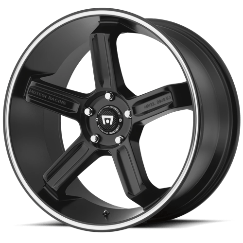 Motegi MR122 SATIN BLACK W/ MACHINED STRIPE