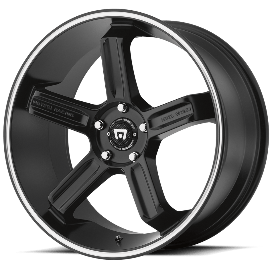 Motegi MR122 Satin Black W/ Machined Stripe Wheel
