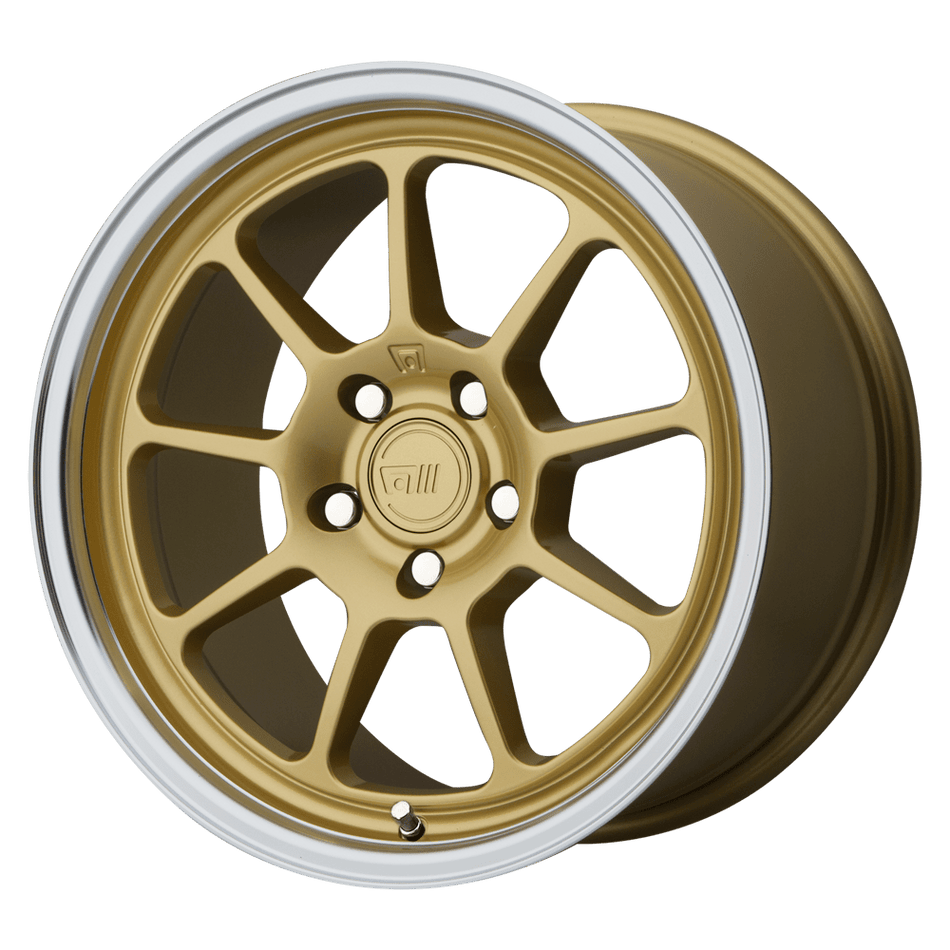 Motegi MR135 Gold Center Machined Lip Wheel