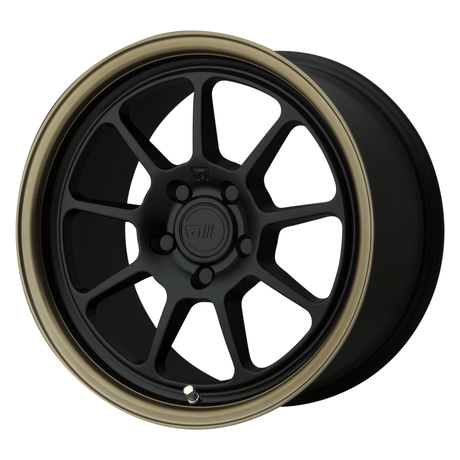 Motegi MR135 Matte Black Center Bronze Lip Wheel