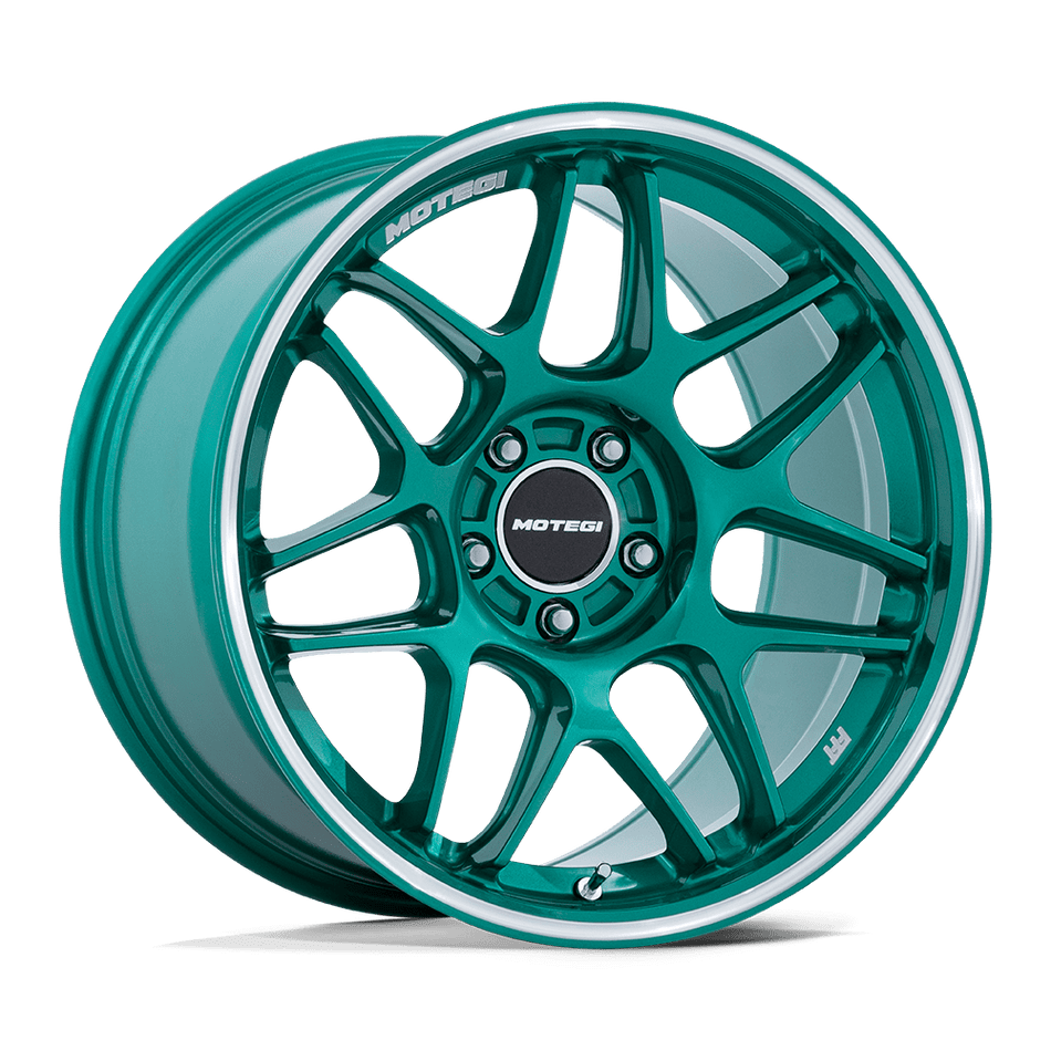 Motegi MR158 TSUBAKI Hokkaido Green W/ Machined Lip Wheel