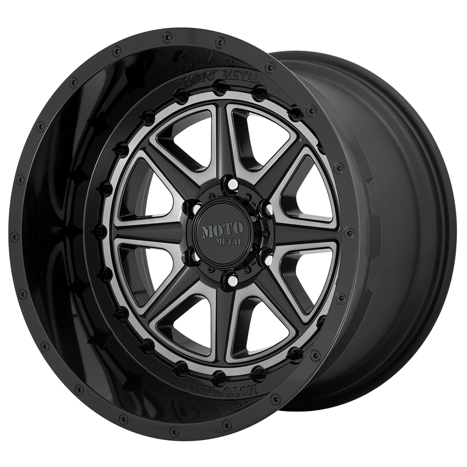 Moto Metal MO801 PHANTOM Gloss Black With Gray Tint Wheel
